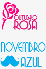 Resultado de imagem para OUTUBRO ROSA NOVEMBRO AZUL - IMAGENS