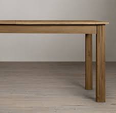 Drifted Oak Parsons Rectangular Extension Table Simple Dining Table Dining Table Extension Dining Table
