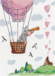 Hot air balloon embroidery crochet, carving, patterns. Cross Stitch 4 X 8 Dimensions Gold Petite Counted Cross Stitch Kit Lets Fly Away Hot Air Balloon Pattern 18 Count Ivory Aida Cloth Aida Cloth