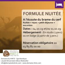 Jean_charles published may 27, 2019 4,645,672 views. Formule Nuitee A L Ecoute Du Brame Du Cerf Vos Vacances En Alsace Domaine Du Hirtz