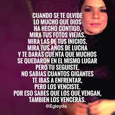 Toda palabra de Dios viene con desafíos, pero no hay mayor satisfacción  que, cuando miras atrás, no tienes nada que desear porque Dios te lleva a  tierra nueva. Egleyda💕