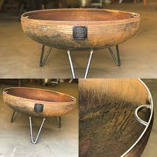 The patriot fire pit with natural steel finish from ohio flame is simple, yet modern and beautiful. 30 Elliptical Mid Century Modern Fire Pit Custom Fire Pits Custom Fire Pit For Sale Made To Last Forever