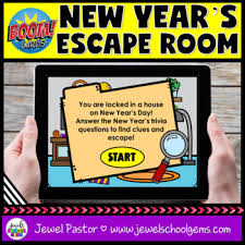 Clint pumphrey it's a friday night and you and a few friends are looking t. New Year S Escape Room Boom Cards Digital New Year S 2021 Escape Room