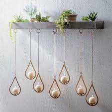 Wooden Ledge Hanging Teardrop Candle Holder Kirklands Candle Wall Decor Wooden Wall Decor Wall Candle Holders
