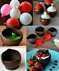 Edible Chocolate Bowls Bols En Chocolat Gateaux Et Desserts Recette Dessert