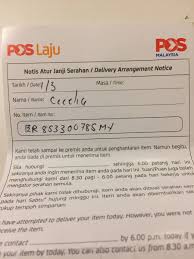 Penghantaran akan ikut servis standard pos laju. Pos Malaysia Berhad Ar Twitter Hi Second Delivery Can Be Arrange Within 7 Day From The Date Item Failed To Delivered If Item Exceed The 7 Day You Need To 1