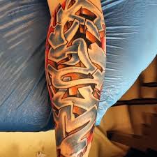 Making a tattoo is a very responsible decision in the life of those that want to have it. 80 Graffiti Tattoos For Men Inked Street Art Designs