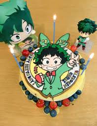 Birthday Cake For My Hero My Hero Academia Party Ideas Anime Cake My Hero Academia Merchandise Its My Bday