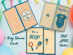 You should print these props on a heavy card stock boy prop for baby shower party photo booth. Baby Boy Shower Cards Printable Png Pdf Vector By Dishanti Art Thehungryjpeg Com