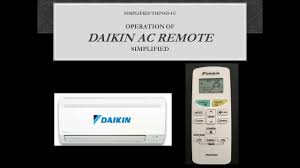 Daikin air conditioners service manuals & schematics. How To Use Daikin Inverter Ac Remote Youtube