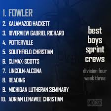 Best Sprint Crews: Boys Week 3