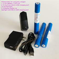 Communication, alarm, smart small household appliances, instruments, flashlights, and. 7 2v 7 4v 2200mah Li Ion Battery 8 4v Charger With Micro Usb For Led Flashlight Ebay