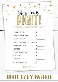 Baby Shower Price Is Right Game Twinkle Twinkle Little Star Baby Shower Game Twinkle Twinkle Baby Shower Baby Shower Fun Gender Neutral Baby Shower