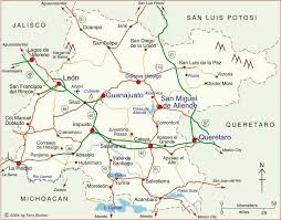 Guanajuato Is A State Located In Central Mexico Capital Is Guanajuato San Luis Potosi Is N Queretaro Is San Miguel De Allende Mapa De Queretaro Guanajuato
