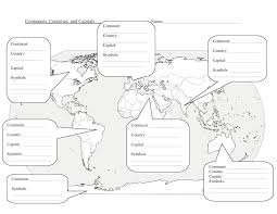 Learn the capital city of any country, see where the capital is located on a world map and read all about the country with this simple, free application. 5 Best World Map Worksheet Printable Printablee Com
