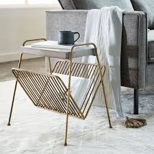 Kinsey Magazine Side Table West Elm Living Room Decor Modern Mid Century Modern Living Room Decor Home Decor