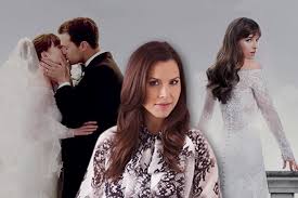 Dakota as ana in a new tv spot of fifty shades freed wearing elie saab embroidered tulle short dress ($8,625). Anastasia Steele S Wedding Gown In Fifty Shades Freed Was Made By A Filipino Designer We The Pvblic