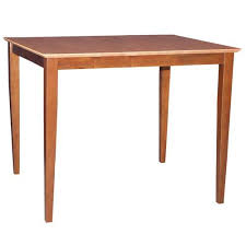 International Concepts Cinnamon And Espresso 48 X 36 Inch Solid Wood Counter Height Table K58 3048 36s Bellacor Counter Height Dining Table Dining Table In Kitchen Solid Wood Dining Table