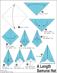 Origami Length Samurai Hat Origami Diagrams Paper Crafts Origami Origami Crafts