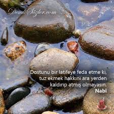 Dostunu Bir Latifeye Feda Etme Ki Tuz Ekmek Hakkini Ara Yerden Kaldirip Atmis Olmayasin Ekmekler Tuz Yerler