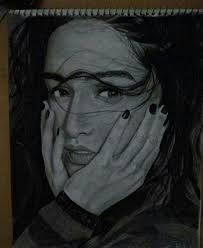 Indeed The Promising Young Tinkal Khatri Is Indeed An Artist To Watch Out For In The Near Future As She Has A Lot Of Excitin Portrait Drawing Art Amazing Art