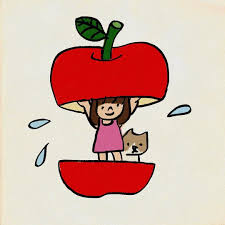 りんご 青森 イラスト イラスト イラストデザイン りんご