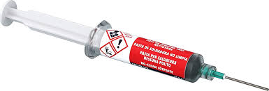 One of these with a 30cc syringe: Mg Chemicals 4860p 35g 4860p 63 37 No Clean Leaded Solder Paste 35 G 1 2 Oz Pneumatic Dispenser Complete With Plunger Dispensing Tip Amazon Com Industrial Scientific