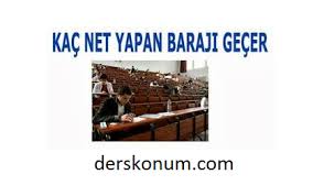Tyt baraj puanı kaç net. Tyt Yks 180 Puan Barajini Asmak Icin Kac Net Yapmak Lazim Derskonum Com