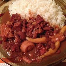 Red Beans Dumplings Pigtail White Rice Stew Peas Full Meal Recipes Jamaican Recipes