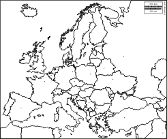 Cartina dell europa politica in bianco e nero. Europe Free Map Free Blank Map Free Outline Map Free Base Map States White Mappe Arte Di Bambino Muta