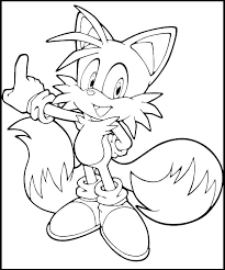 Free printable sonic cartoon coloring pages resolution image size: Tails Coloring Sheets Novocom Top