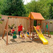 Cedarbrook Wooden Swing Set Willygoat Wooden Swing Set Swing Set Swing Set Diy
