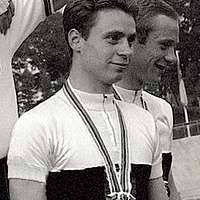 The winners of the 5-mile race held by Special Services are, from left to  right, David Reintues, Donald Bohannon and Antonio Vallareal