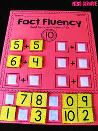 Fact Fluency In First Grade Math Centers Math Fact Fluency Math Addition