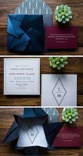 Invitations Invitation Ohsounique Invitation Geometric Geometric Monogram Mon Origami Wedding Invitations Wedding Invitation Design Origami Invitations