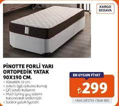 pinotte forli yari ortopedik yatak 90x190 cm indirimde market
