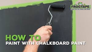 Soak the paintbrush in water. How To Paint With Chalkboard Paint Youtube