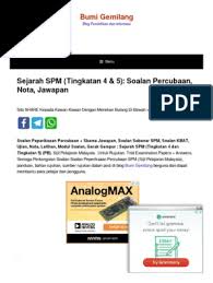 Bank soalan spm (sijil pelajaran malaysia) adalah tersedia pada laman web ini sebagai online tuition percuma. Www Bumigemilang Com Sejarah Spm Tingkatan 4 5 Soalan Percubaan Nota Jawapan Ujian Latihan
