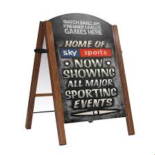 Chalkboard markers really 'pop' against the background and are really easy to remove. Wood Effect A Boards Chalkboard A Frame Sign Xl Displays