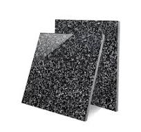 Modern Design 600x600mm Black Terrazzo square Polished Ceramic Glazed  Interior Decoration Kitchen Wall Floor Tile