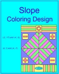 Slope 1 Finding Slope Of Two Points Coloring Design Color Activities Finding Slope Slope Activity