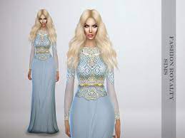 Basically, you will get four different staircases where top and bottom are separated. Fashionroyaltysims Lightblue Royalty Gown