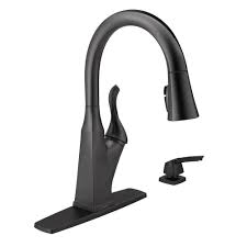 Maybe you would like to learn more about one of these? Delta Everly Single Handle Pull Down Sprayer Kitchen Faucet With Shieldspray Technology And Soap Dispenser In Matte Black 19741z Blsd Dst The Home Depot