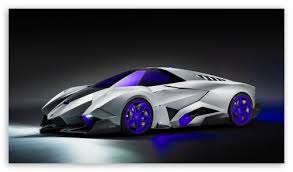 Blue Lamborghini Egoista Ultra Hd Desktop Background Wallpaper For 4k Uhd Tv