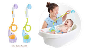 Everything you need to know about how to safely bathe and shower with your baby (epic guide!) learning how to take a bath with my newborn and now showering with my older baby quickly became one of the best parts of our daily routine! Elephant Baby Shower Baby Bath Toy Essential I Yookidoo