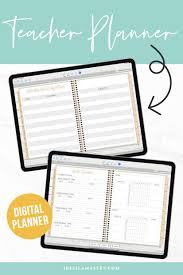Digital Teacher Planner For Ipad Goodnotes App Digi Planning In 2020 Teacher Planner Teacher Planner Printables Lesson Planner