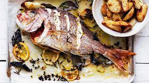 Whole Snapper Roasted With Herbs And Potato Recipe | Good Food