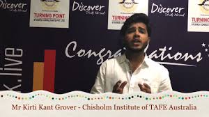 Success Story Of Mr Kirti Kant Grover Chisholm Institute Of Tafe Australia Youtube Success Stories Success Mr