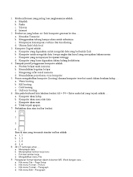 Soal berjumlah 50 butir dengan empat alternatif jawaban dan dilengkapi kunci jawabannya. Soal Tik Kelas 9 Pilihan Ganda Dan Jawaban Nya Jawabanku Id