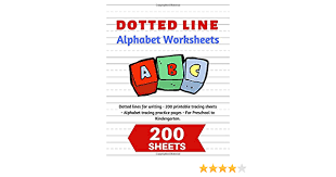 You can diy or make your own worksheets for kids to practice hand writing. Dotted Line Alphabet Worksheets 200 Handwriting Practice Pages Abc Workbook With 200 Sheets Of Dotted Lines For Writing Pre K To 1st Grade By Amazon Ae